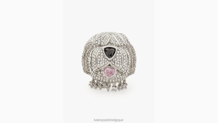 bague cocktail pour chien de berger best in show Kate Spade femmes accessoires D82881112 neutre multi