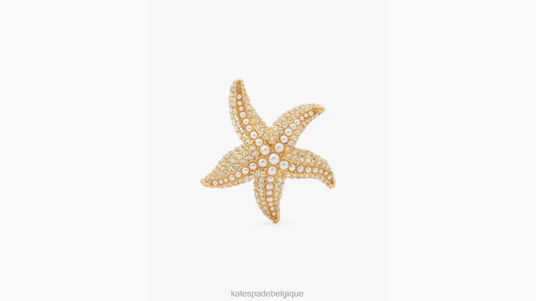 bague cocktail étoile de mer Kate Spade femmes accessoires D8288986 effacer multi