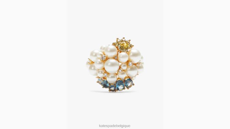 bague de déclaration pluie ou beau temps Kate Spade femmes accessoires D82881102 blanc multicolore