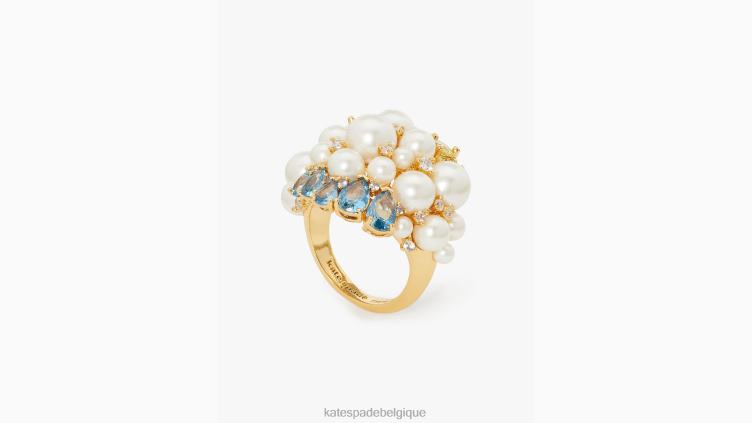 bague de déclaration pluie ou beau temps Kate Spade femmes accessoires D82881102 blanc multicolore