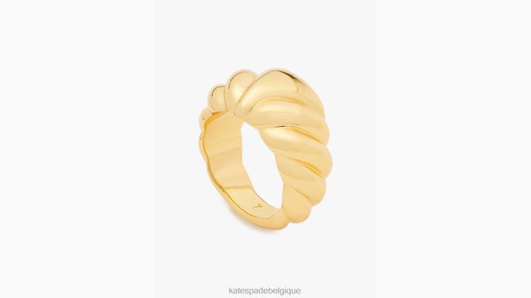 bague torsadée française Kate Spade femmes accessoires D82881254 or
