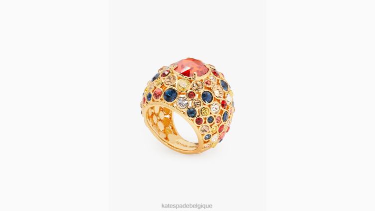 sur la bague cocktail à pois Kate Spade femmes accessoires D82881252 rouge multicolore