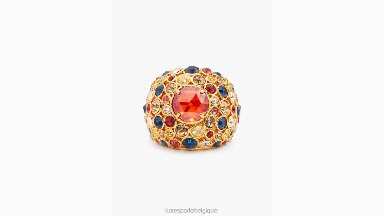 sur la bague cocktail à pois Kate Spade femmes accessoires D82881252 rouge multicolore