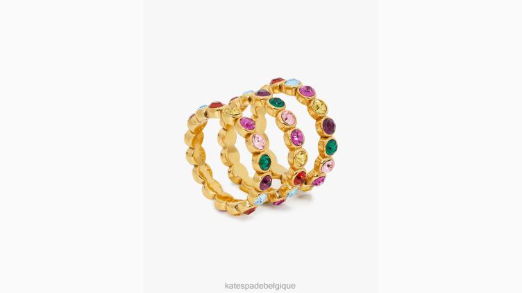 sur les anneaux d'empilage de points Kate Spade femmes accessoires D82881075 multi