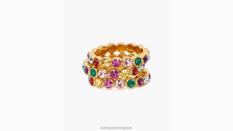 sur les anneaux d'empilage de points Kate Spade femmes accessoires D82881075 multi