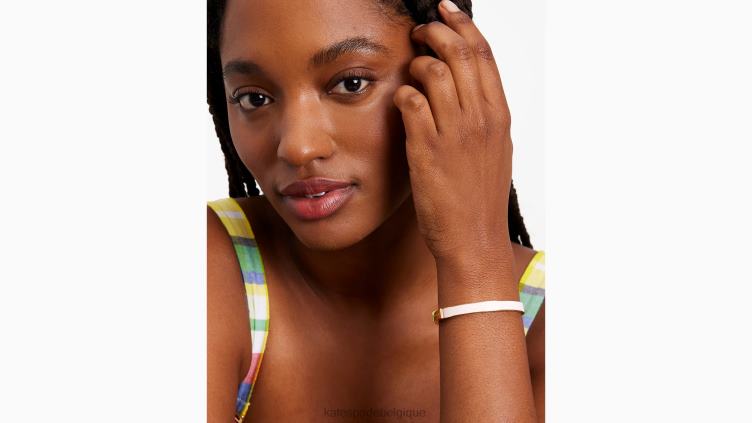 arrêtez-vous et sentez les roses bracelet mince idiome Kate Spade femmes accessoires D82881031 rougir