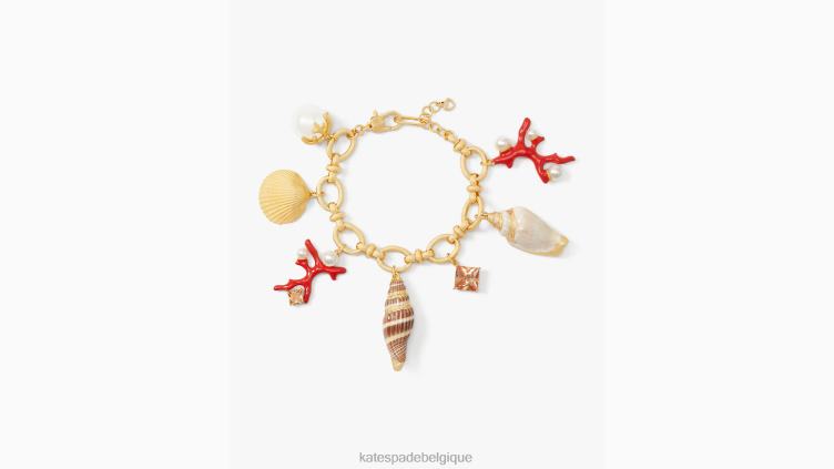 bracelet à breloques marine au trésor des récifs Kate Spade femmes accessoires D8288990 multi
