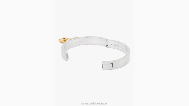 bracelet cadenas et breloque Kate Spade femmes accessoires D82881204 argent Or