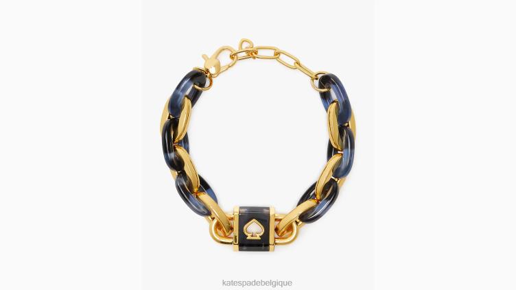 bracelet à cadenas et maillons Kate Spade femmes accessoires D82881035 marine