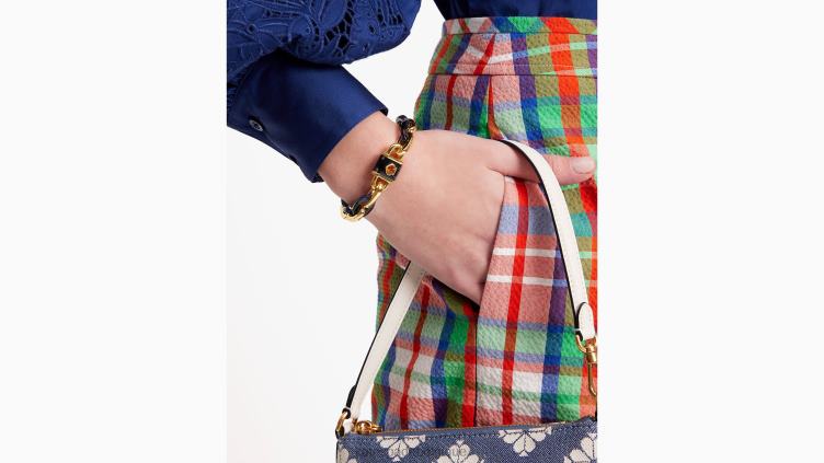 bracelet à cadenas et maillons Kate Spade femmes accessoires D82881035 marine
