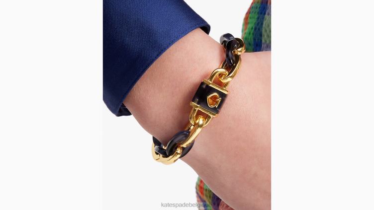 bracelet à cadenas et maillons Kate Spade femmes accessoires D82881035 marine