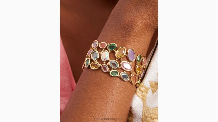 bracelet de déclaration très brillant Kate Spade femmes accessoires D8288997 multi