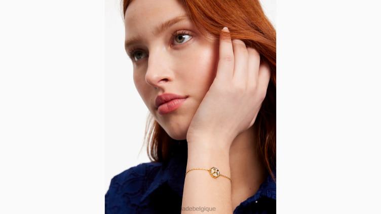 bracelet de floraison du patrimoine Kate Spade femmes accessoires D82881183 crème/or