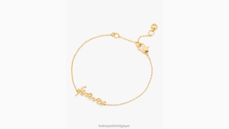 bracelet dis oui pour toujours Kate Spade femmes accessoires D82881142 or
