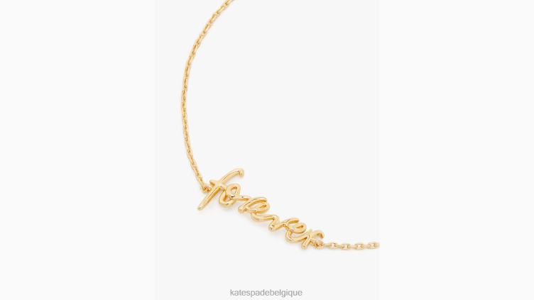 bracelet dis oui pour toujours Kate Spade femmes accessoires D82881142 or