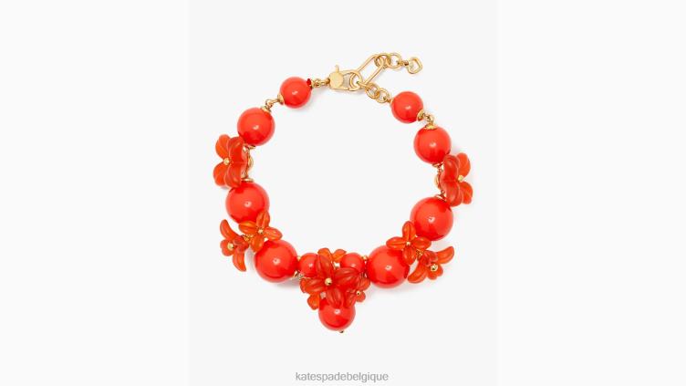 bracelet fraîchement cueilli Kate Spade femmes accessoires D82881018 rouge multicolore