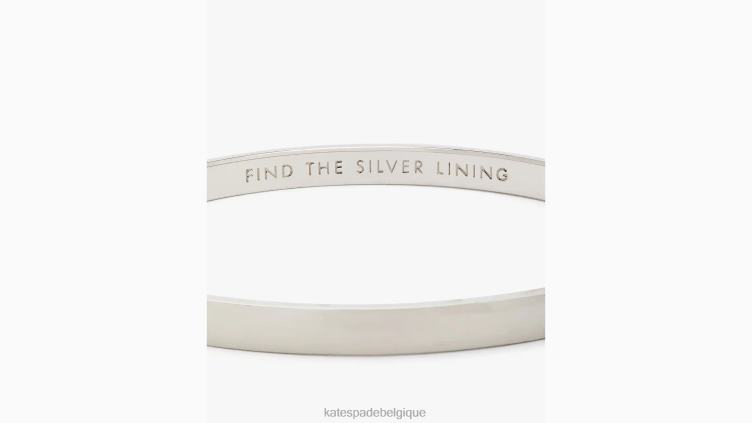 bracelet idiome doublure argentée Kate Spade femmes accessoires D82881109 argent