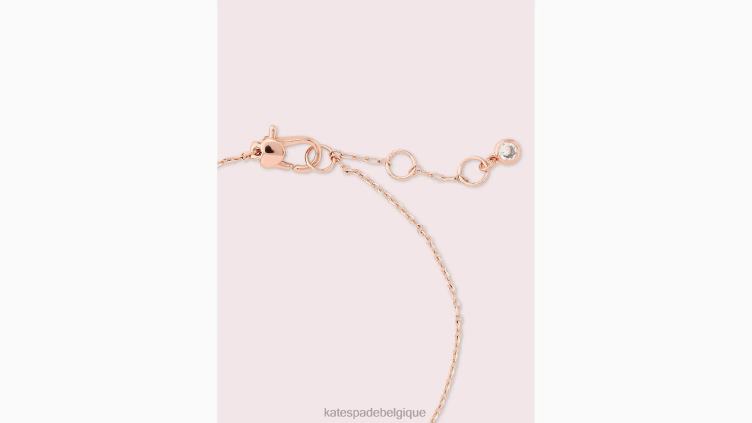 bracelet pensée précieuse Kate Spade femmes accessoires D82881156 crème multi/or rose