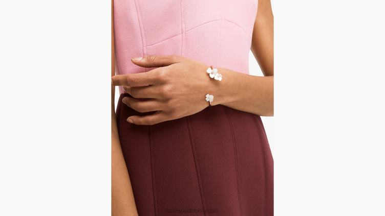 manchette flexible pensée précieuse Kate Spade femmes accessoires D82881101 crème multi/or rose