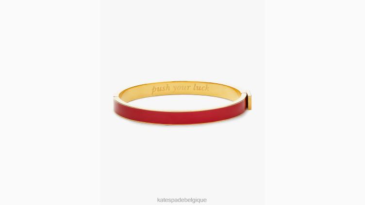 poussez votre chance bracelet mince idiome Kate Spade femmes accessoires D82881030 rouge