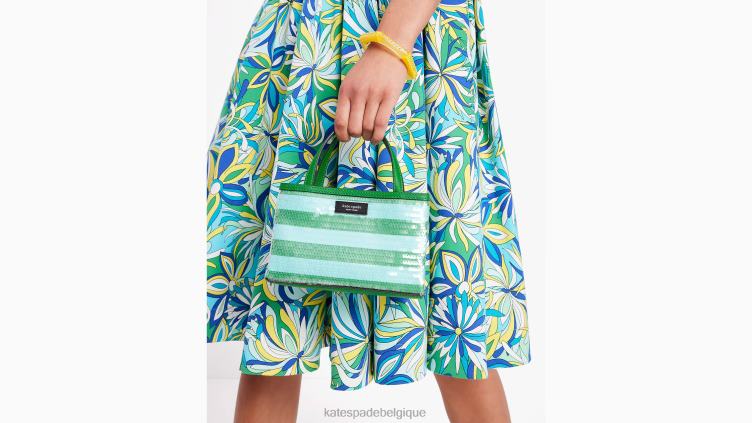voir des rayures mince bracelet hexagonal Kate Spade femmes accessoires D8288978 jaune multicolore