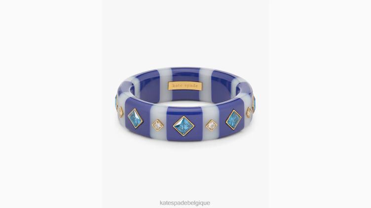 voir le bracelet à rayures Kate Spade femmes accessoires D8288972 bleu marine multicolore