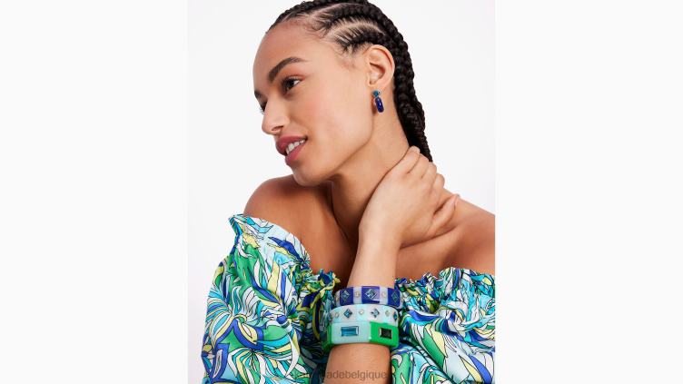 voir le bracelet à rayures Kate Spade femmes accessoires D8288972 bleu marine multicolore