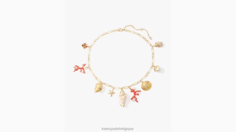 collier à breloques au trésor des récifs Kate Spade femmes accessoires D8288991 multi