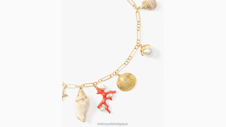 collier à breloques au trésor des récifs Kate Spade femmes accessoires D8288991 multi