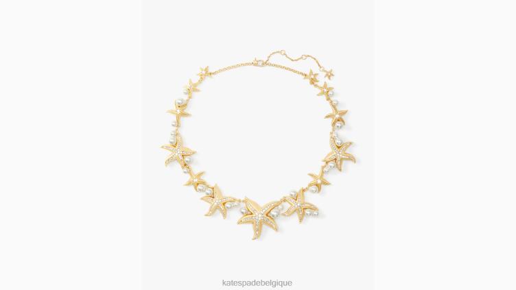 collier de déclaration d’étoile de mer Kate Spade femmes accessoires D8288980 effacer multi