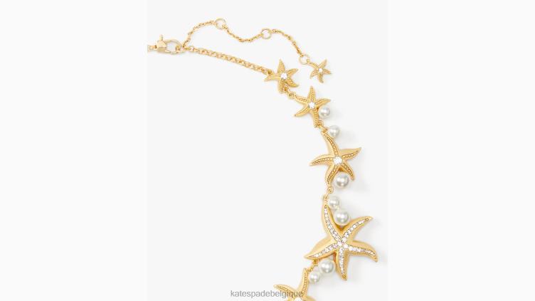 collier de déclaration d’étoile de mer Kate Spade femmes accessoires D8288980 effacer multi