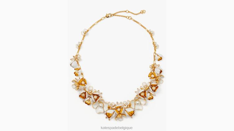 collier de déclaration de lancer de bouquet Kate Spade femmes accessoires D82881193 blanc multicolore