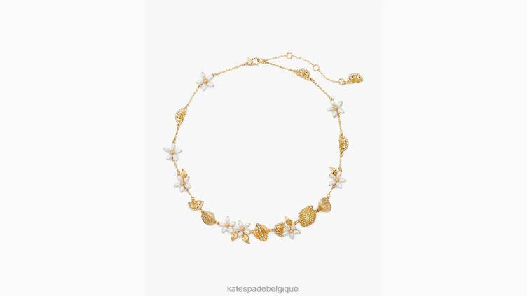 collier fraîchement pressé Kate Spade femmes accessoires D82881004 jaune multicolore