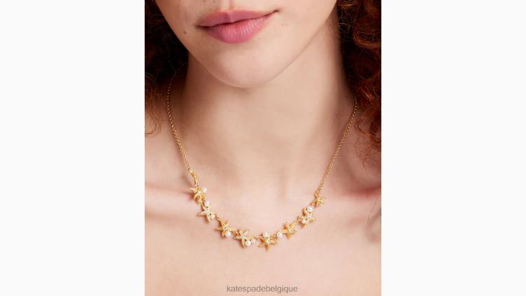 collier étoile de mer Kate Spade femmes accessoires D8288982 effacer multi