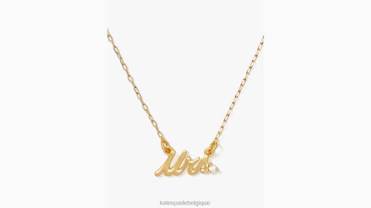 dis oui, madame collier Kate Spade femmes accessoires D82881085 clair/or