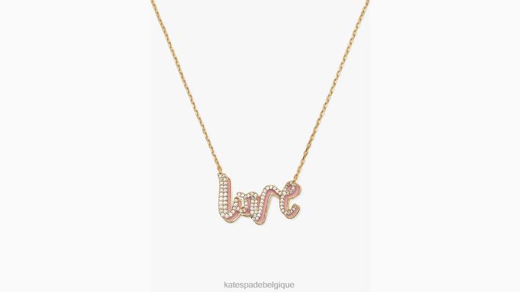 dis oui pendentif amour Kate Spade femmes accessoires D82881190 rose/or
