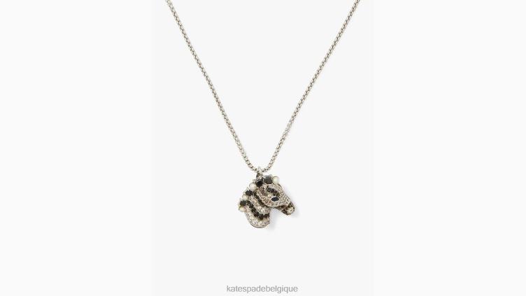 gagnez votre pendentif rayures Kate Spade femmes accessoires D82881235 noir multicolore