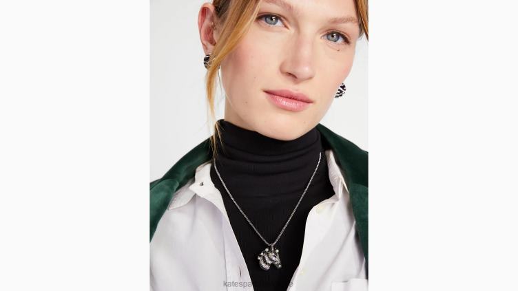 gagnez votre pendentif rayures Kate Spade femmes accessoires D82881235 noir multicolore