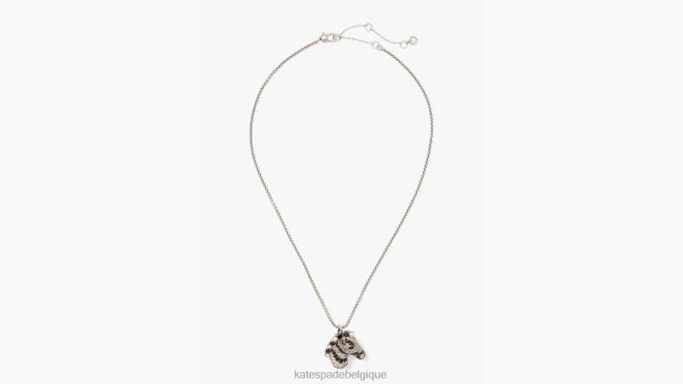 gagnez votre pendentif rayures Kate Spade femmes accessoires D82881235 noir multicolore