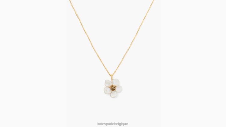 mini pendentif frénésie florale Kate Spade femmes accessoires D82881165 crème/or