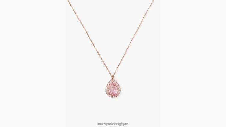 mini pendentif halo pavé de déclarations brillantes Kate Spade femmes accessoires D82881140 rose multicolore