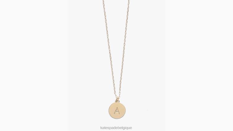 mini pendentif initial Kate Spade femmes accessoires D82881187 or