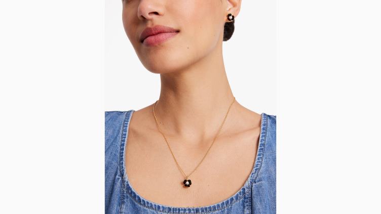 mini pendentif lancer de bouquet Kate Spade femmes accessoires D82881082 or noir
