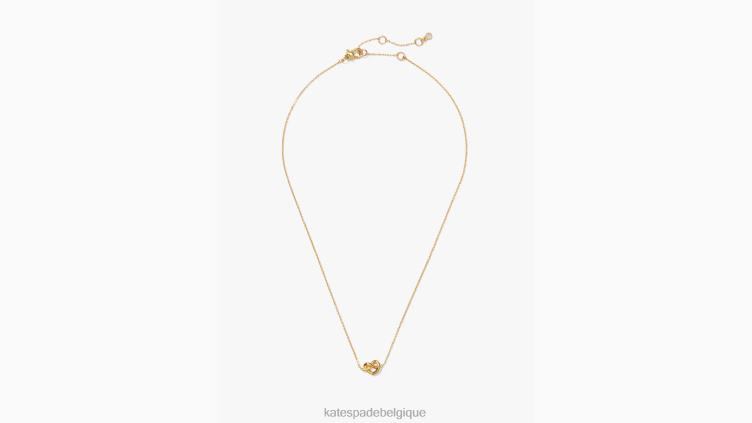 mini pendentif noeud m'aime Kate Spade femmes accessoires D82881067 or