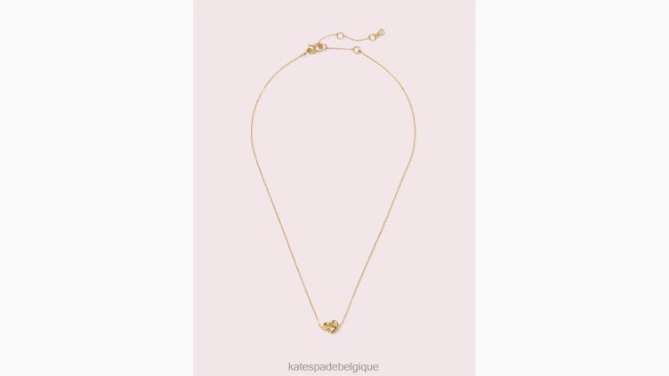mini pendentif noeud m'aime Kate Spade femmes accessoires D82881067 or