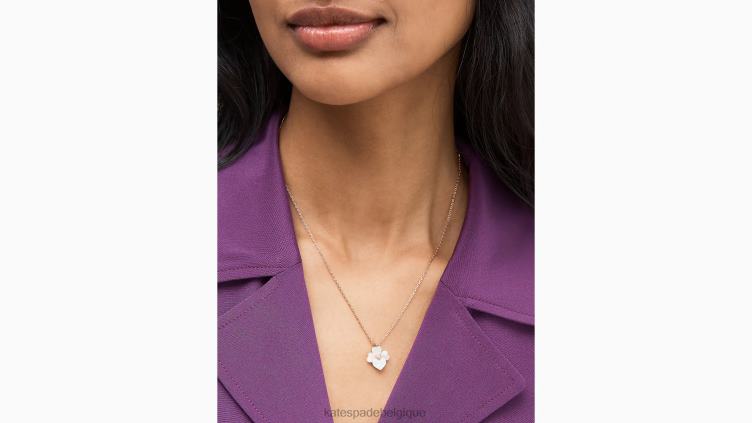 mini pendentif pensée précieuse Kate Spade femmes accessoires D82881162 crème multi/or rose
