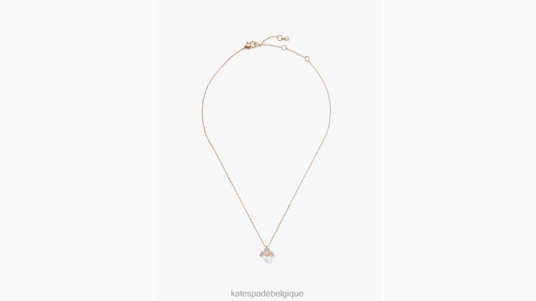 mini pendentif pensée précieuse Kate Spade femmes accessoires D82881162 crème multi/or rose