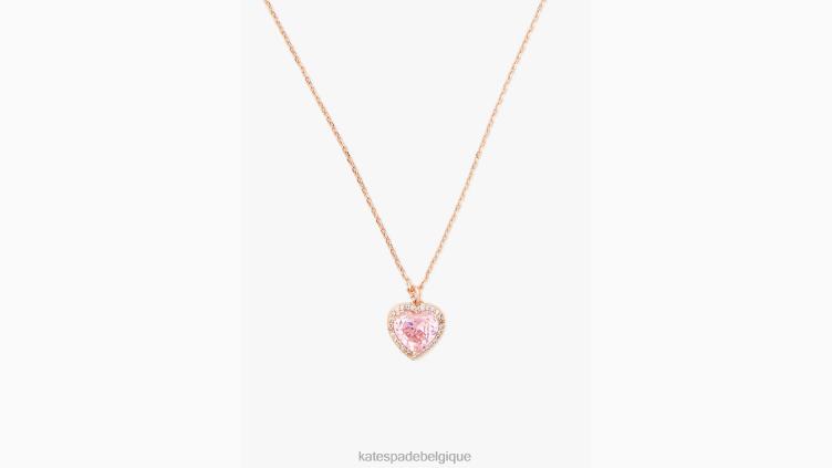 mon pendentif coeur pavé d'amour Kate Spade femmes accessoires D82881090 rose/or rose