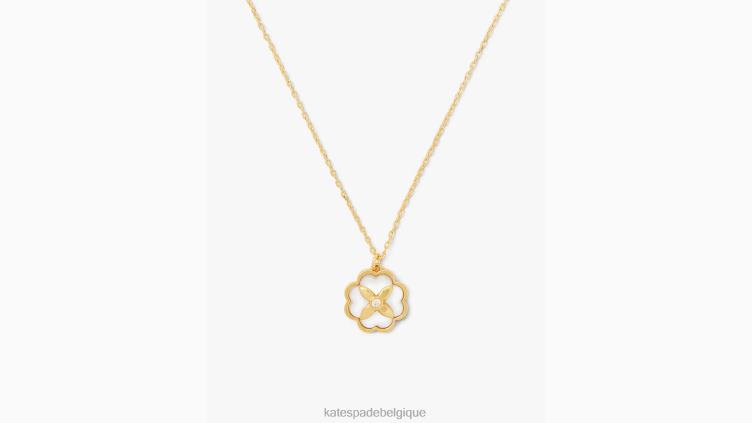 pendentif en fleurs du patrimoine Kate Spade femmes accessoires D82881093 crème/or