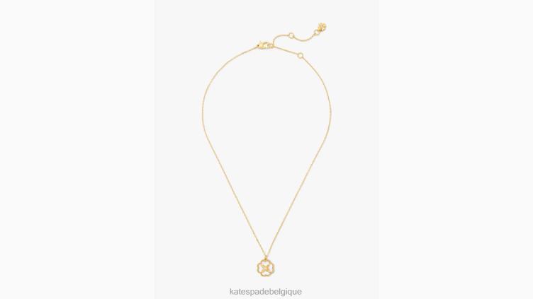 pendentif en fleurs du patrimoine Kate Spade femmes accessoires D82881093 crème/or